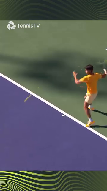 Alcaraz short landing