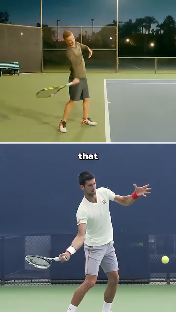 Djokovic contact demonstration
