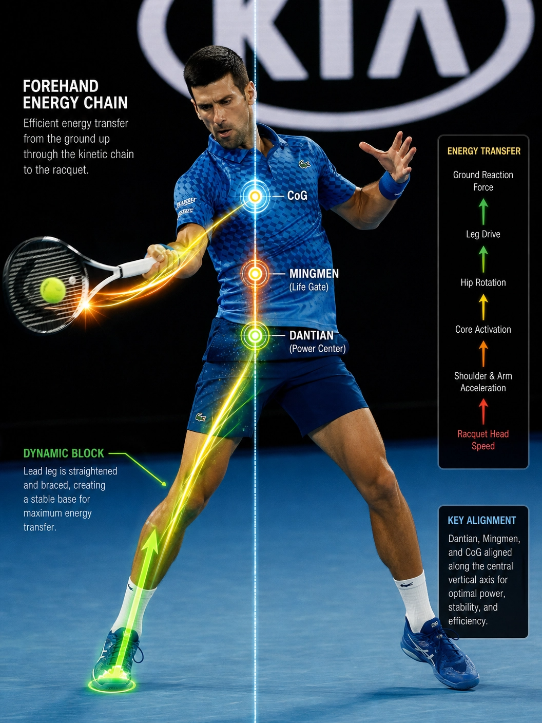 Forehand radius collection & acceleration