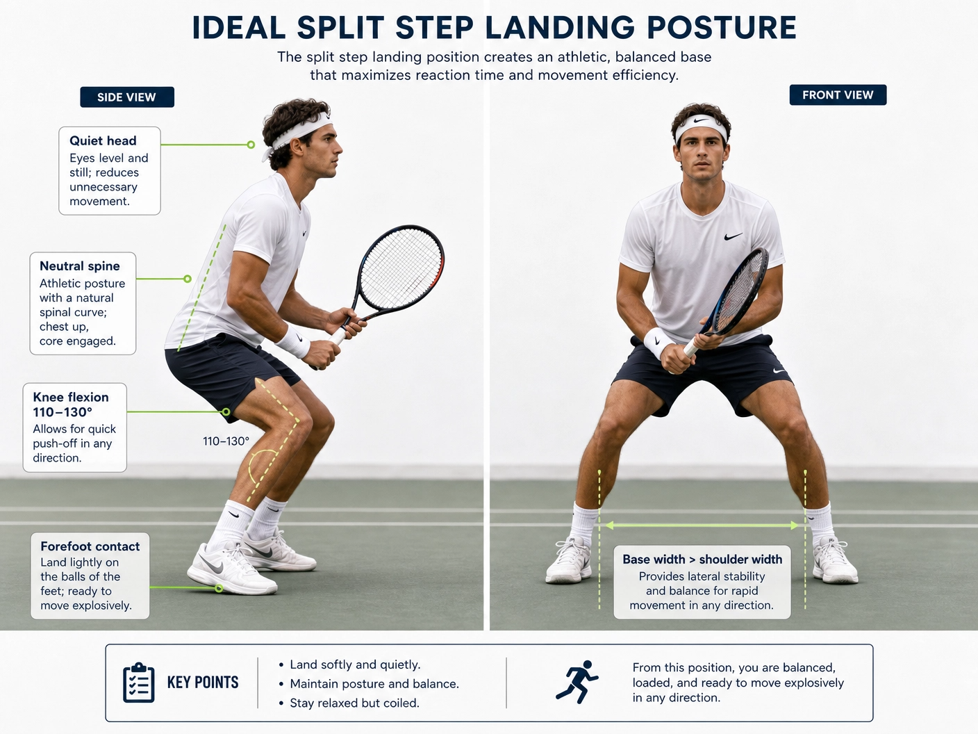 Foot Placement: Inside Foot, 90° Stance