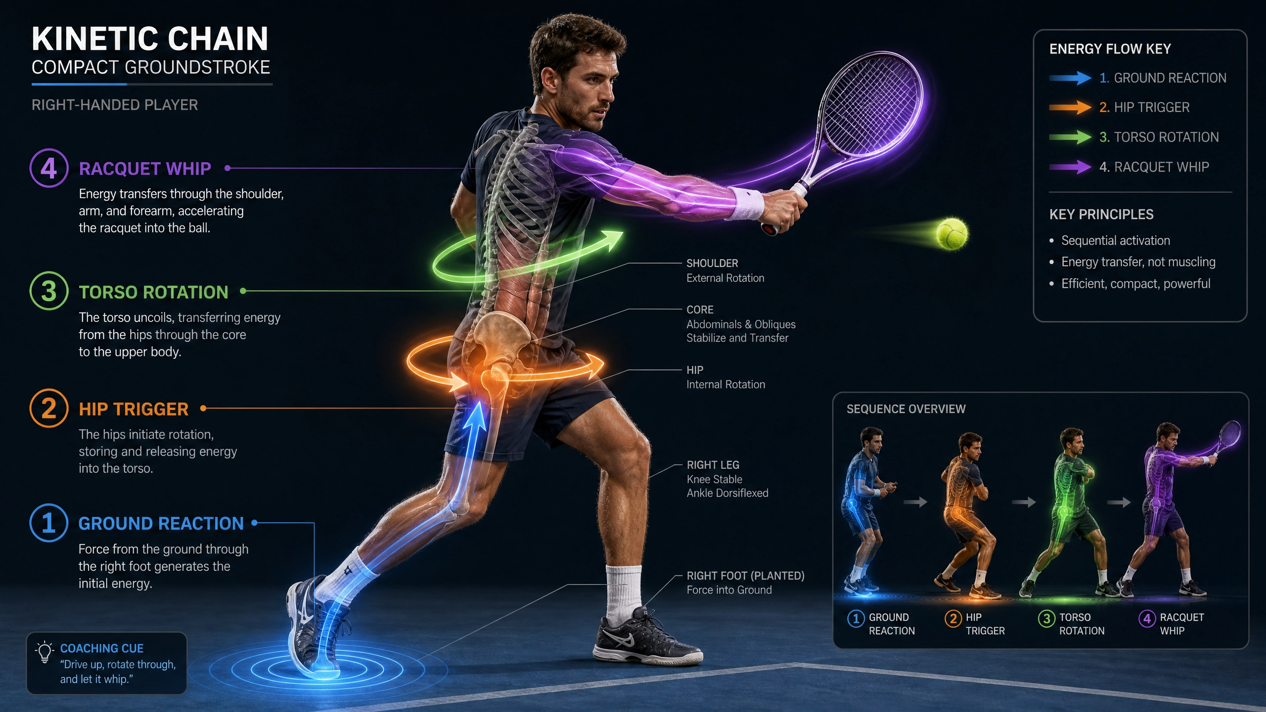 Serve - Controlled falling (kinetic chain)